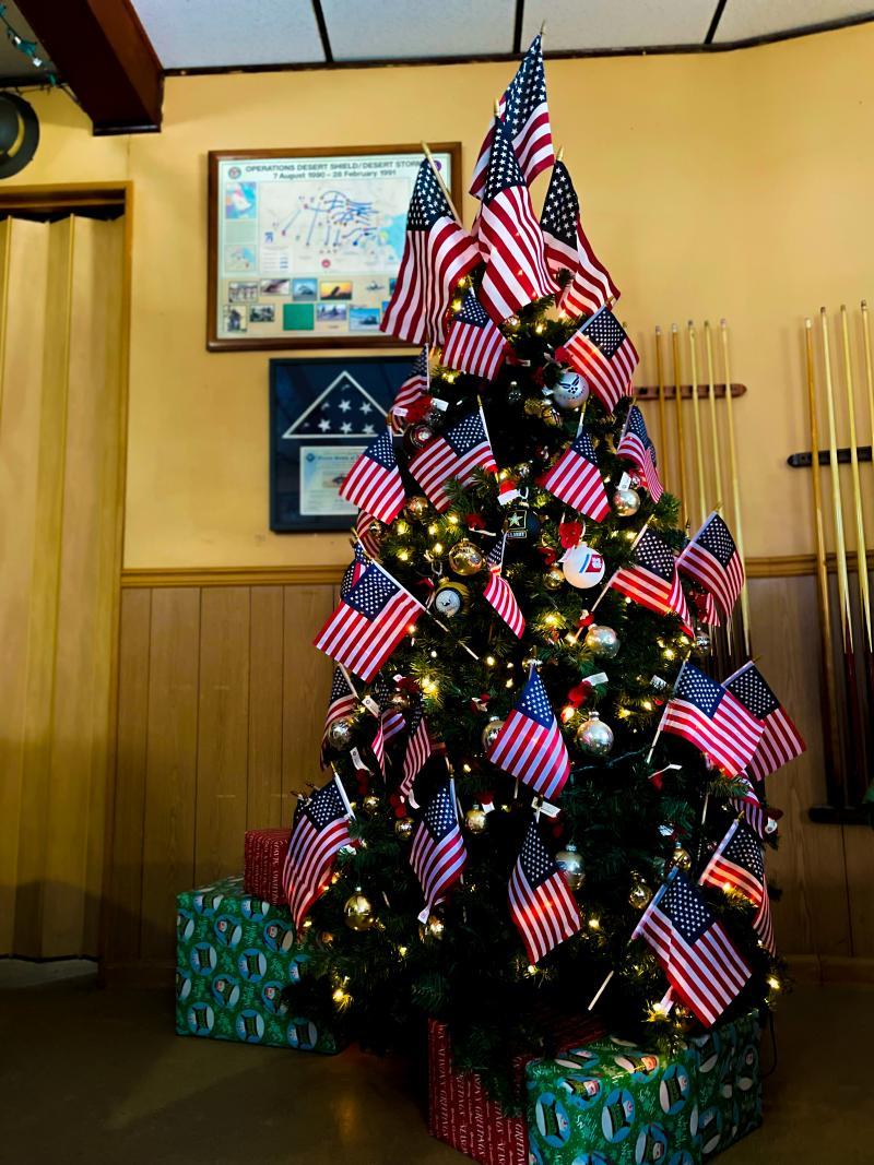 A veteran Christmas tree