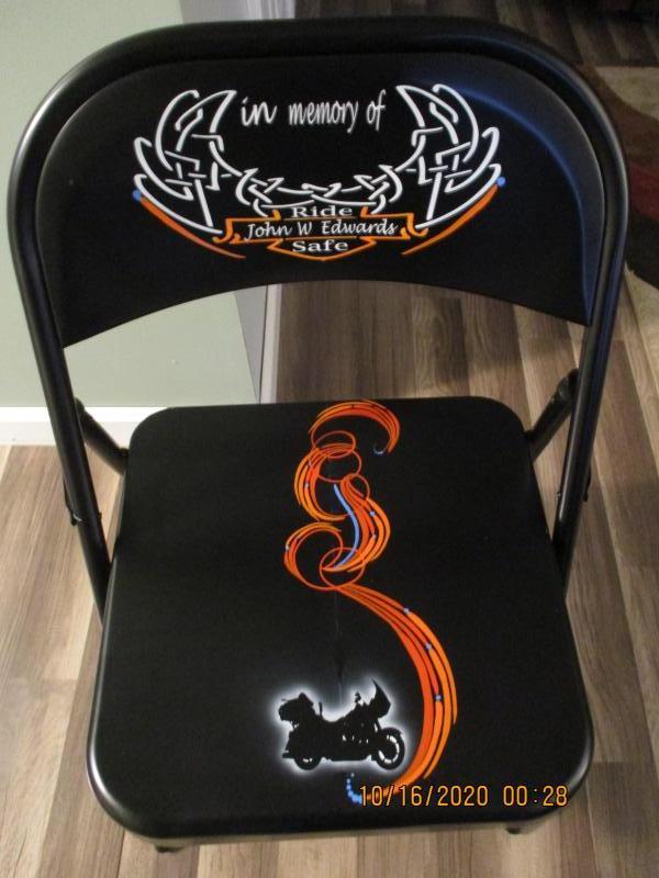 &quot;Missing Man&quot; memorial chairs