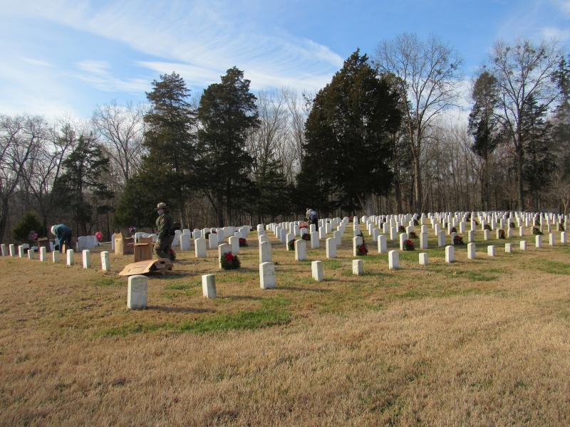 Fort Donelson National Cemetery, (Dover, Tenn.) Wreaths Across America (WAA) ceremony, with Dover Post 72 official coordinator