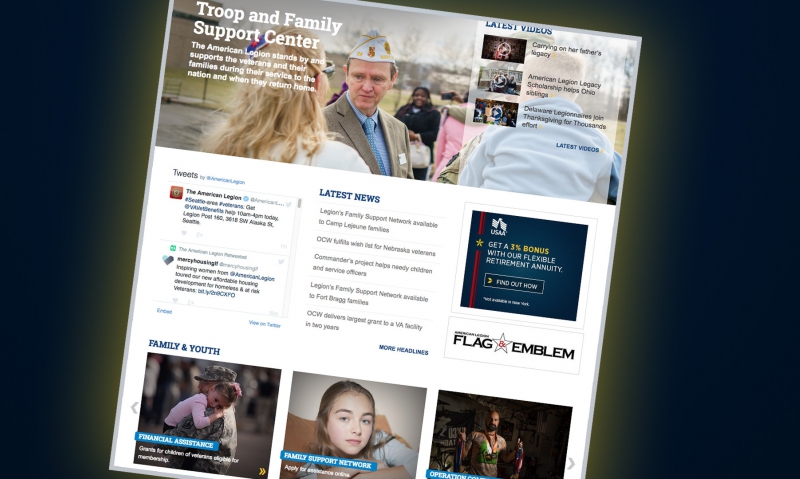 New web page hosts Legion's family support programs