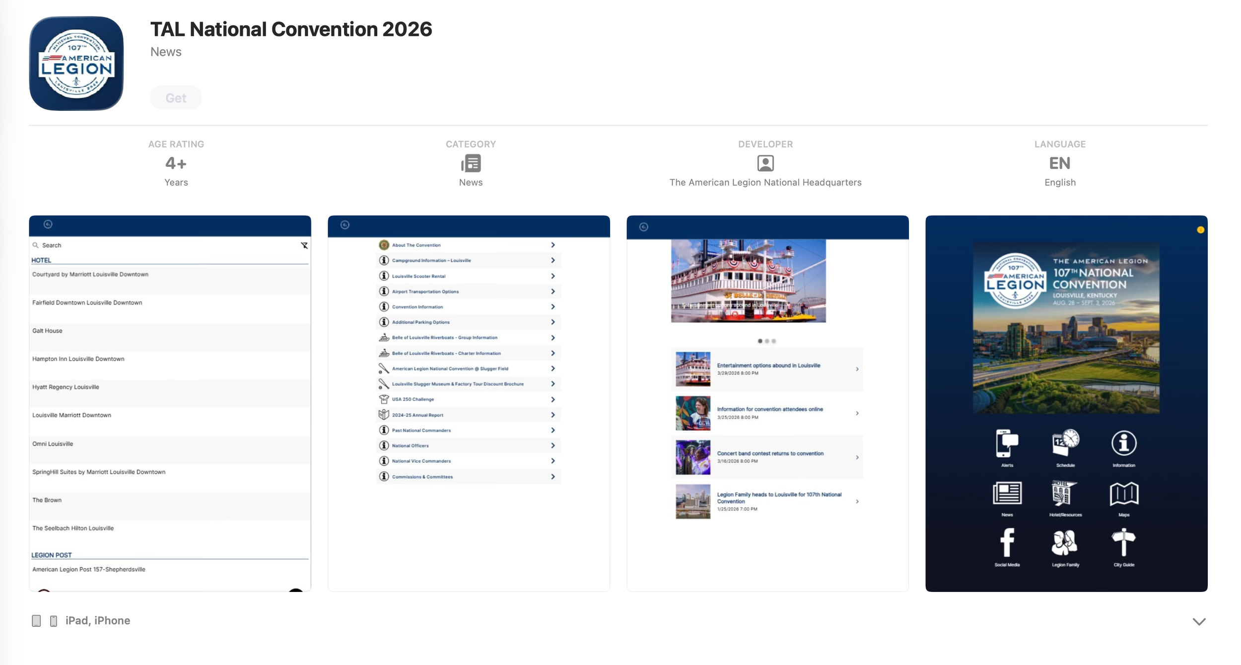 Schedules posted on national convention app