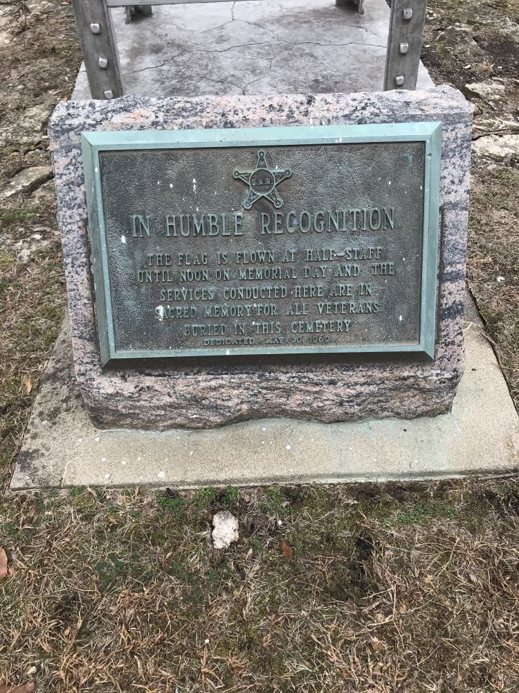 A Humble Recognition, Bluff City Cemetery, Elgin, Illinois