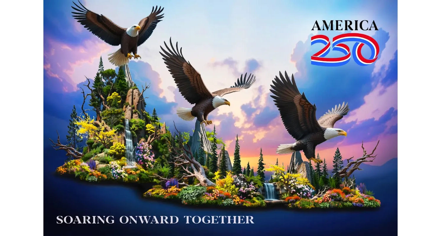 America250 unveils float for 2026 Rose Parade