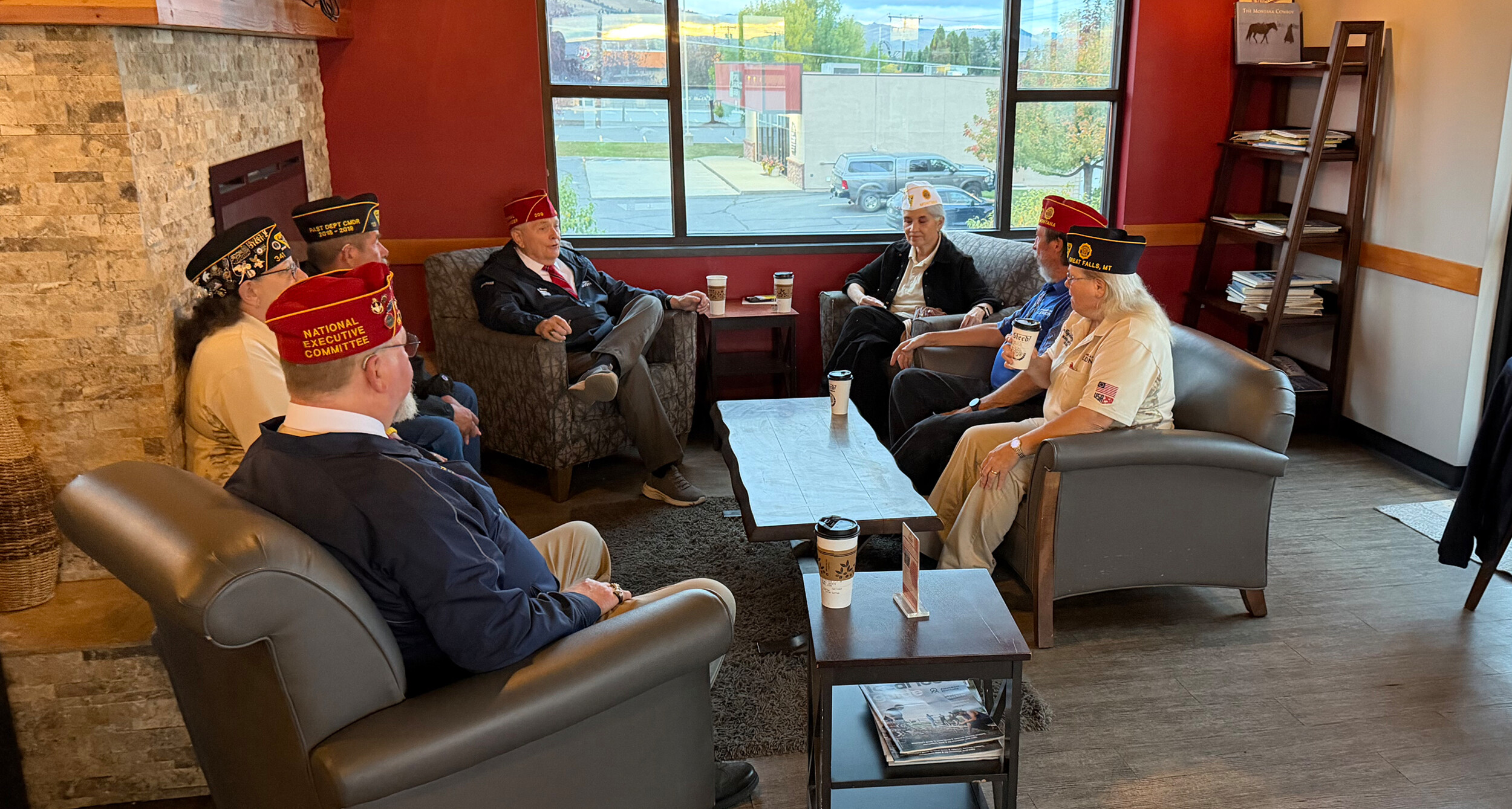 Community meet and greet with Commanders at 1889 Coffee House in Helena.