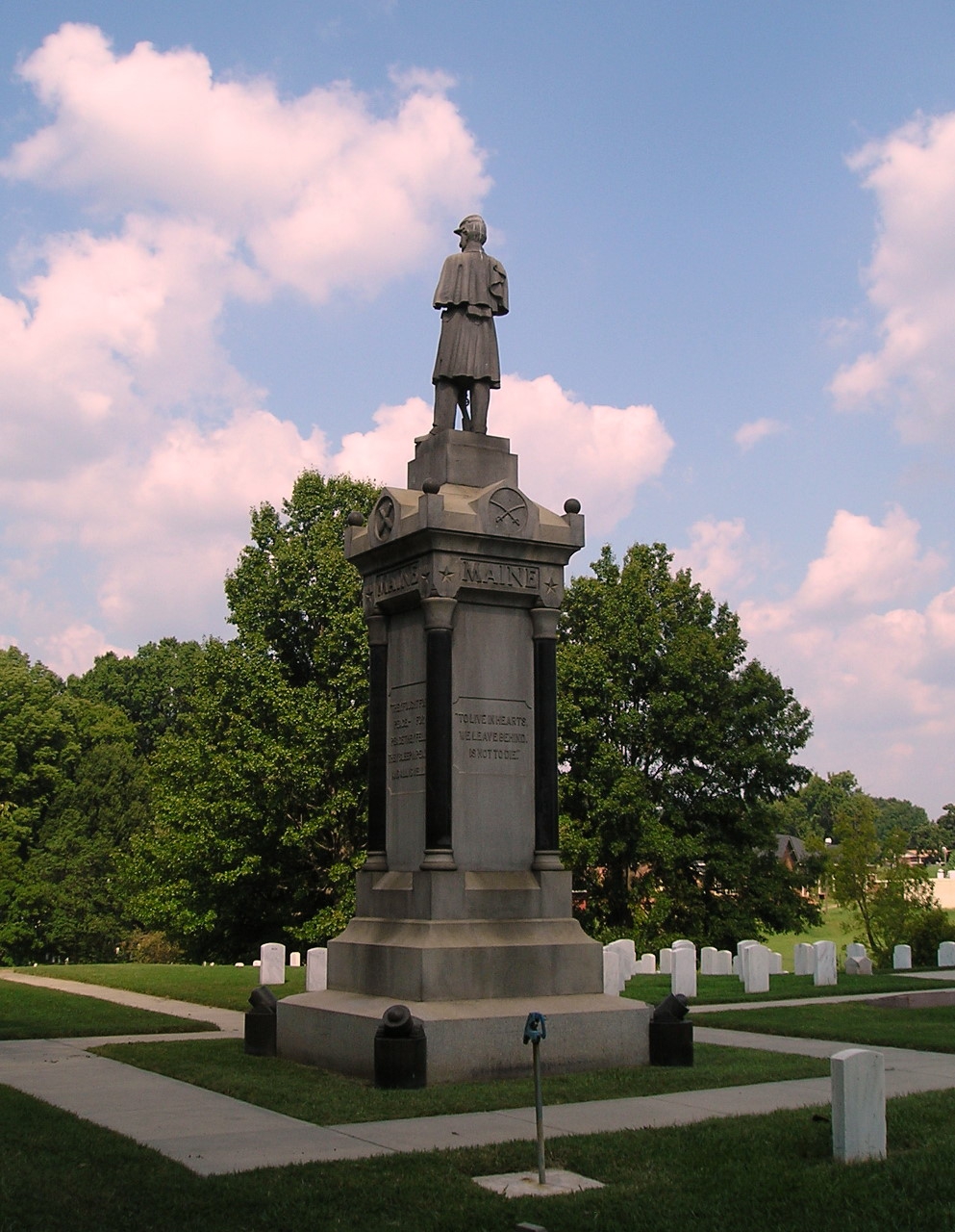 Maine Monument, Salisbury National Cemetery