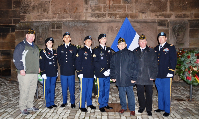 Germans, Americans remember victims of war and violence together in Ansbach