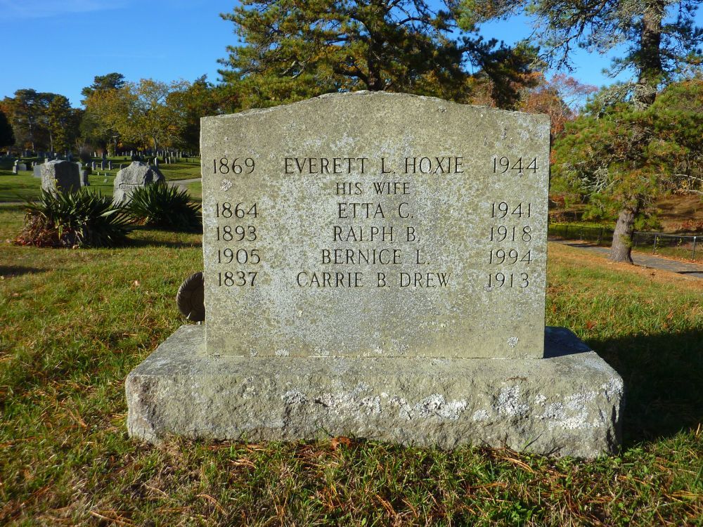 Ralph Bowman Hoxie Memorial Stone