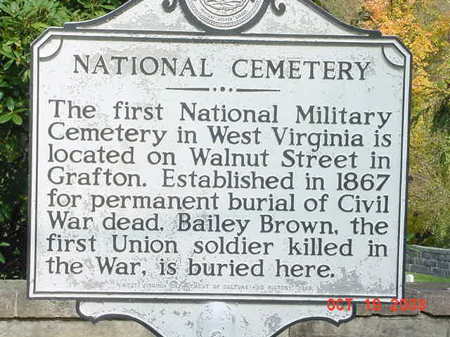 First Military Cemetery in West Virginia