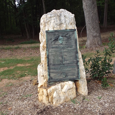 2 Memorials - McIntyre Skirmish Memorial (DAR) and The Battle of McIntyre's Farm (SAR)