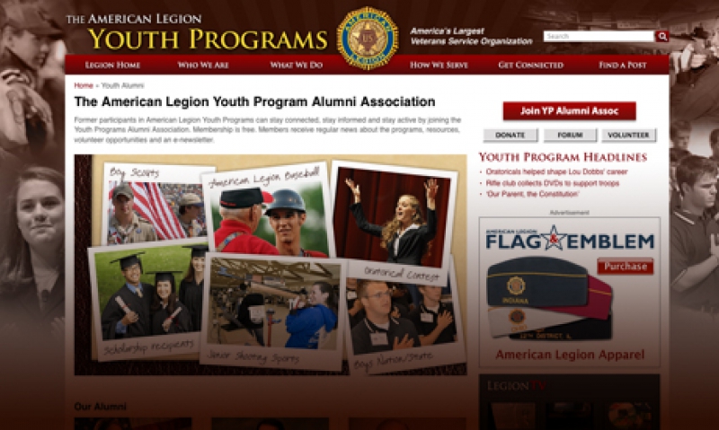 Legion youth alumni site