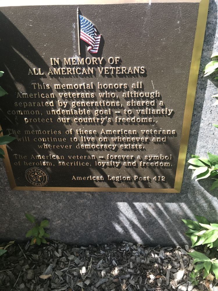 Woodstock American Legion Plaque