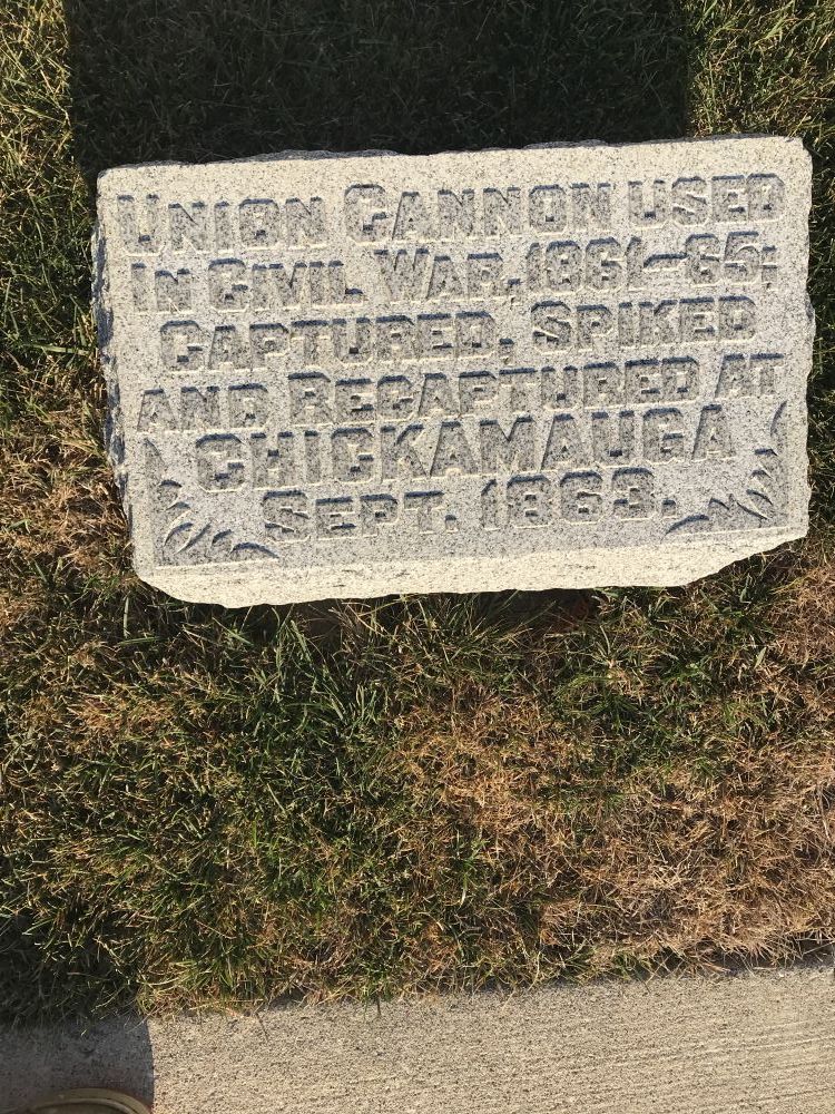 Union Cannon Plaque