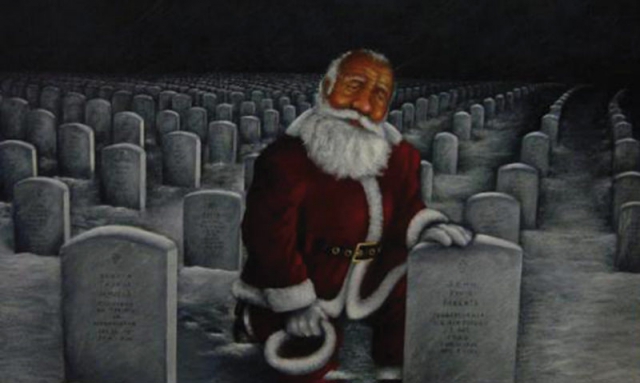 Painting gives recognition to the fallen during Christmas