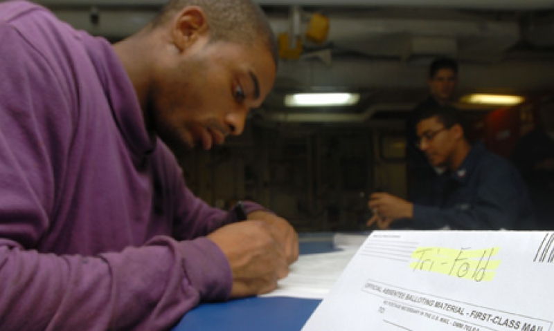 The military's right to vote