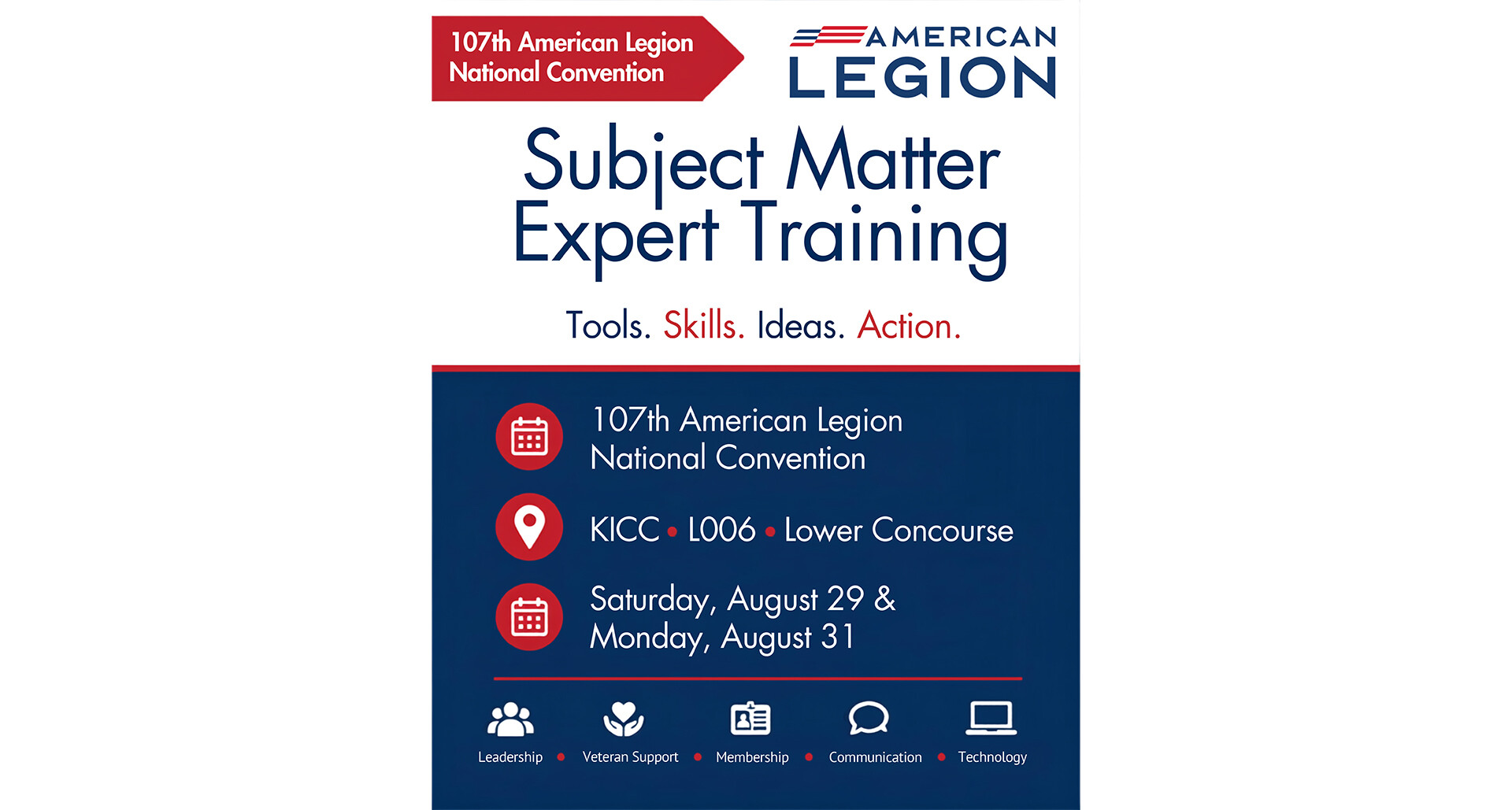 Attend Subject Matter Expert Training at convention