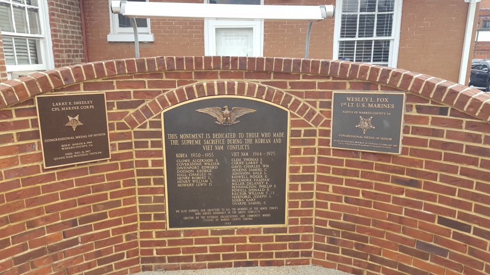 Warren County, Virginia Korean and Vietnam War Veterans Memorial