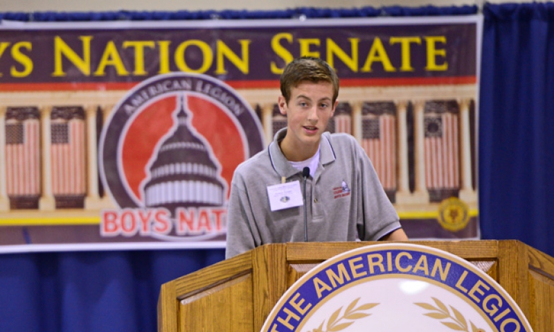 Boys Nation president appears on TV program