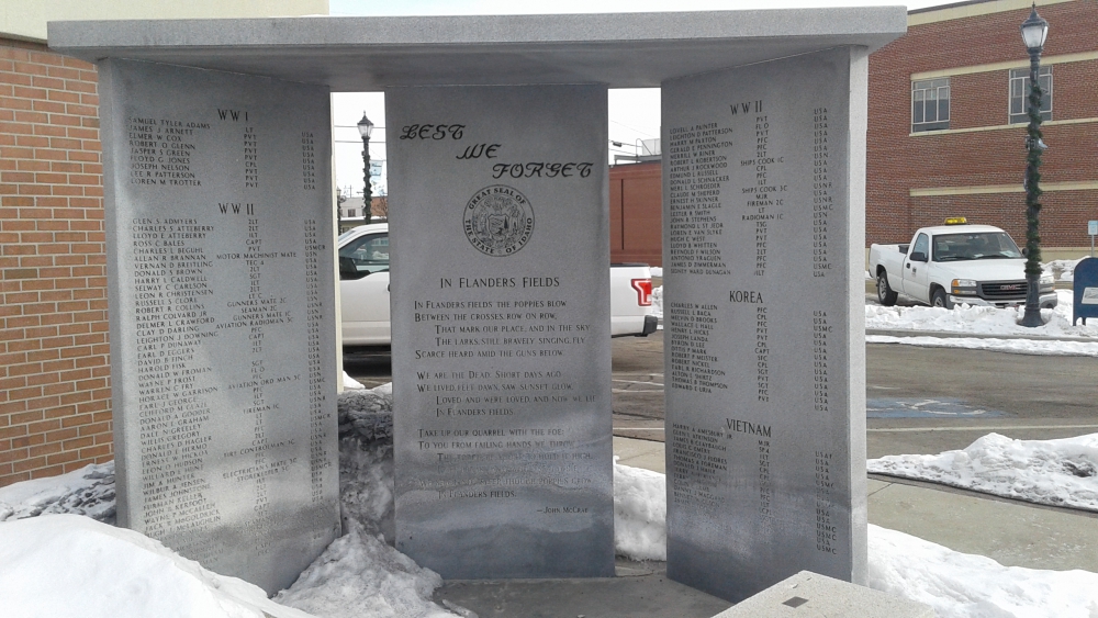 Caldwell Veterans War Memorial - BPOE