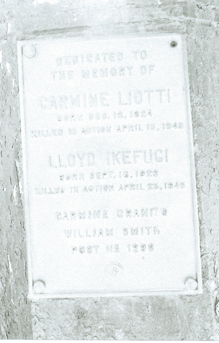 Liotti-Ikefugi Memorial Plaque
