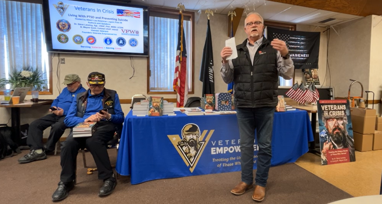 Post pushing Be the One through providing info on PTSD