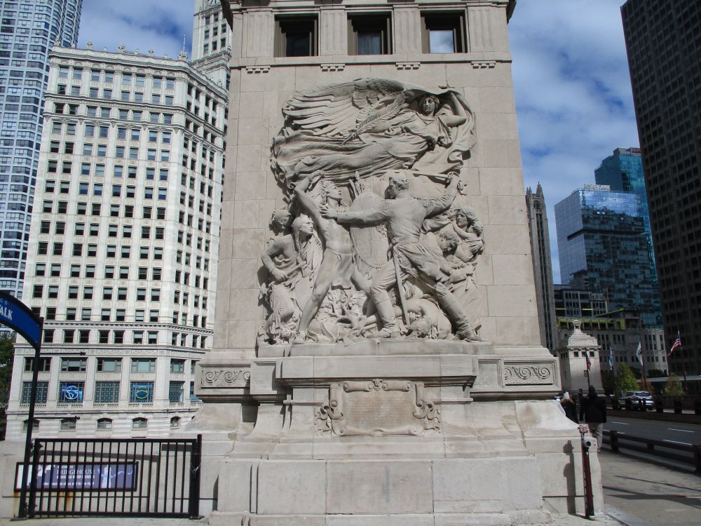 Michigan Avenue Bridge Fort Dearborn Massacre Memorial
