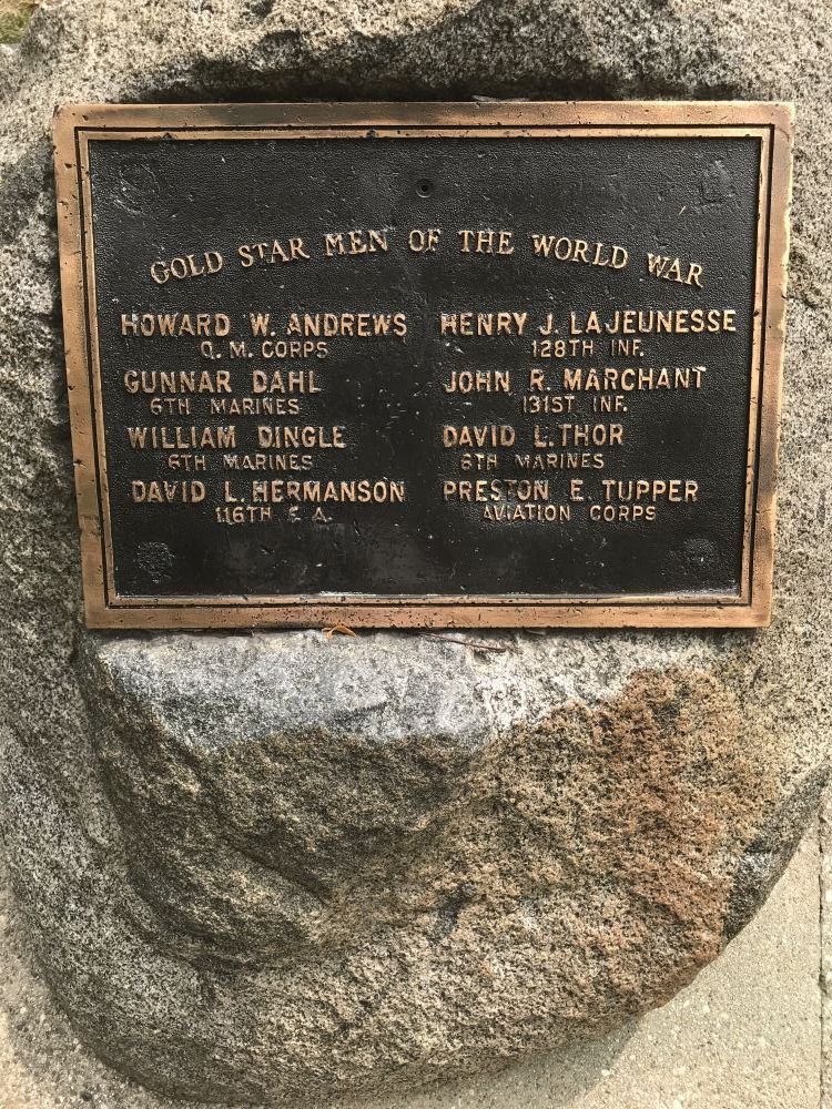 Gold Star Men of World War, Anderson Park