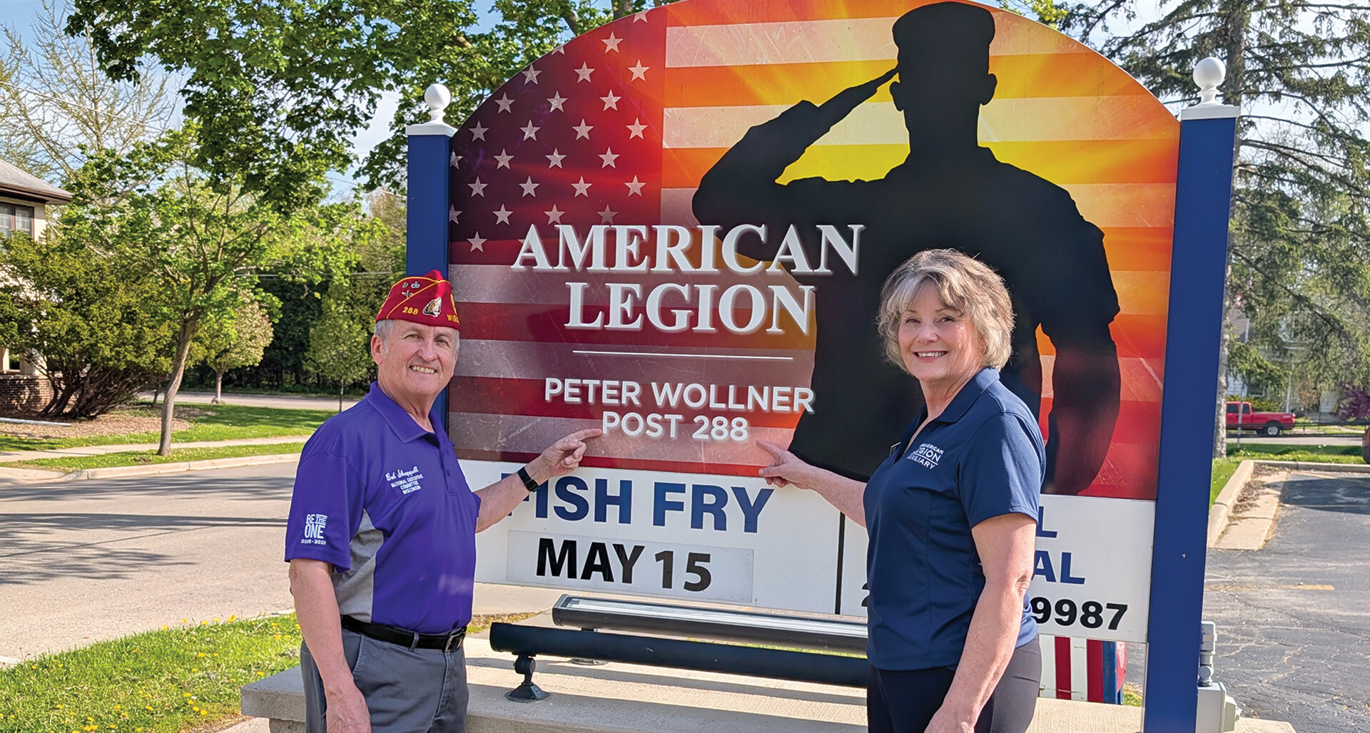 Bob Shappell is a member of Wisconsin Post 288 and its Auxiliary and Sons, while Maggie Geiger is a member of Unit 288. Both also are members of their respective National Executive Committees.
