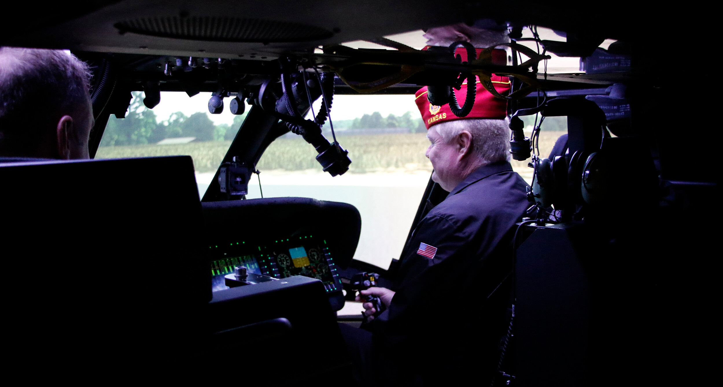 The commander tours the headquarters of the Eastern ARNG Aviation Training Site with the Pennsylvania Army National Guard.