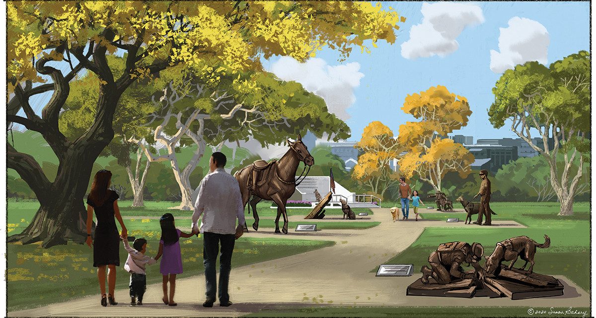 A monument to the human-animal bond