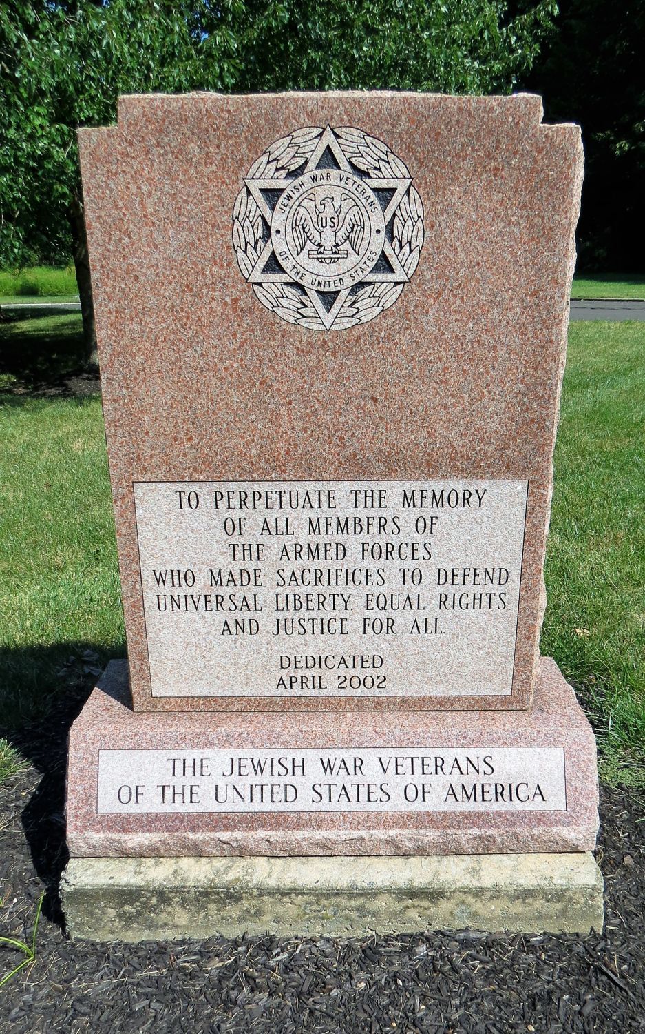 Jewish War Veterans Memorial, Wrightstown, New Jersey