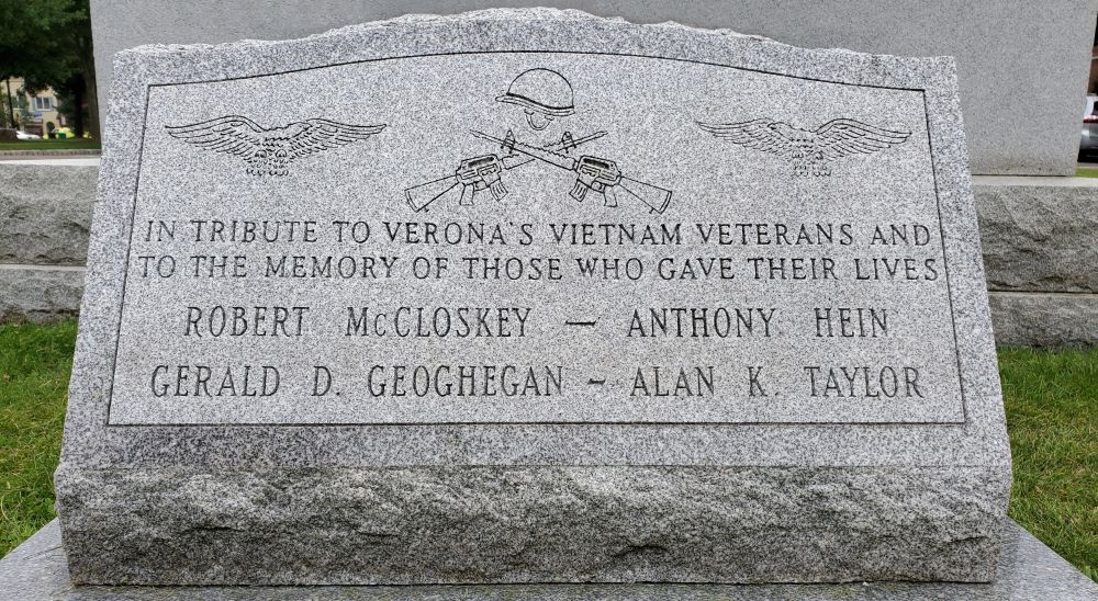Tribute to all of Verona's Vietnam Veterans