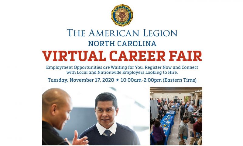 Department of North Carolina sponsoring Nov. 17 virtual career fair
