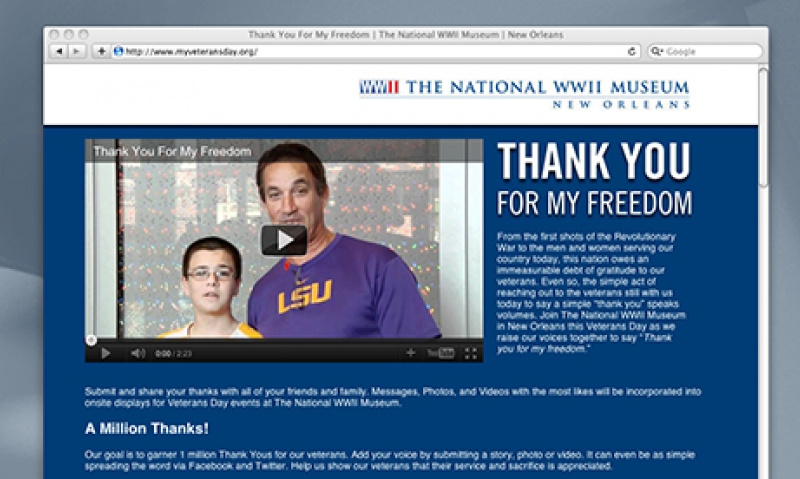 Website offers opportunity to thank veterans