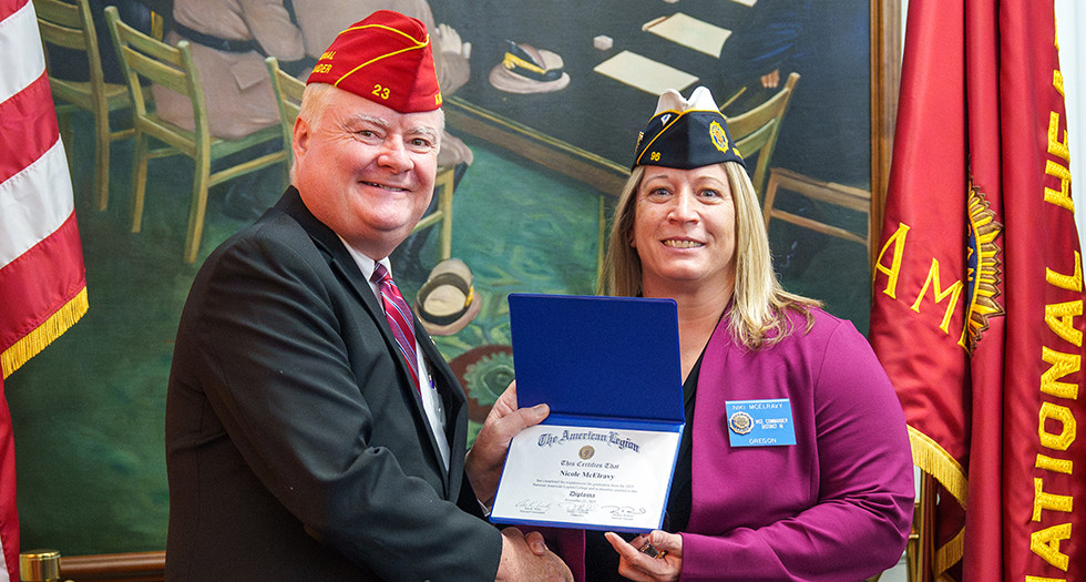 Nicole McElravy of Vale, Ore., is a 2025 National American Legion College graduate.