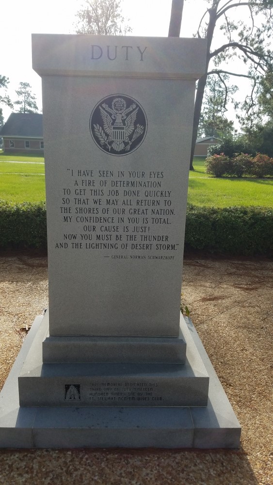 Fort Stewart 24ID Operation Desert Storm Memorial