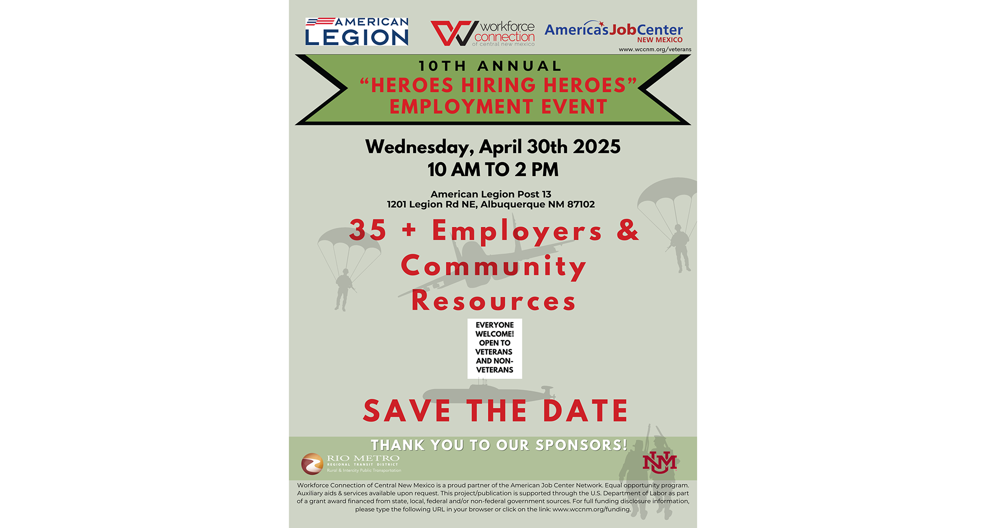 Hiring events on tap in Los Alamos, Albuquerque Legion posts
