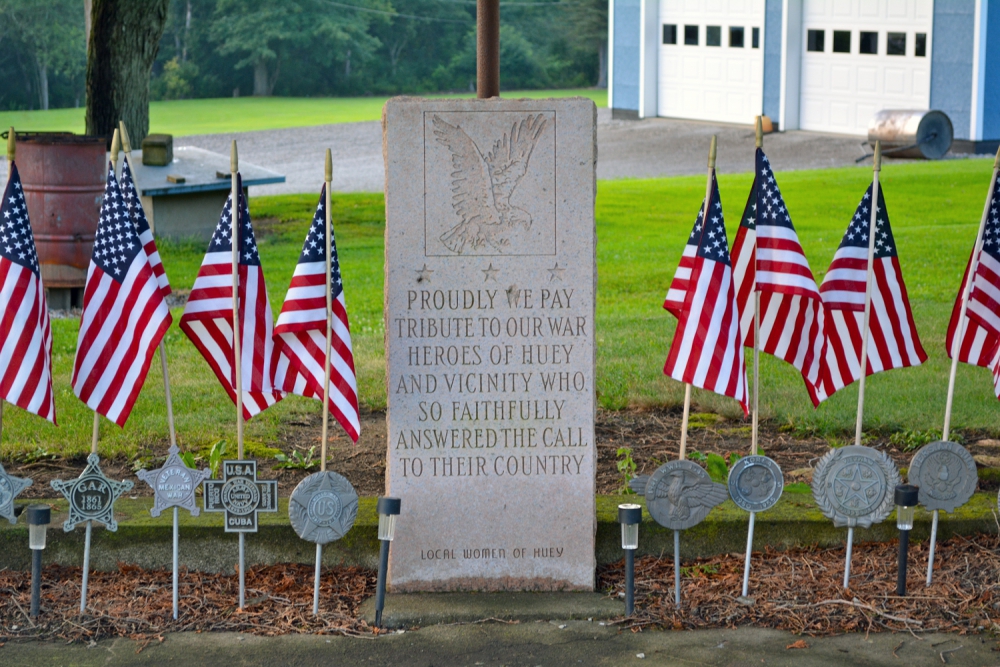 Tribute to war heroes of Huey, Pennsylvania and vicinity.