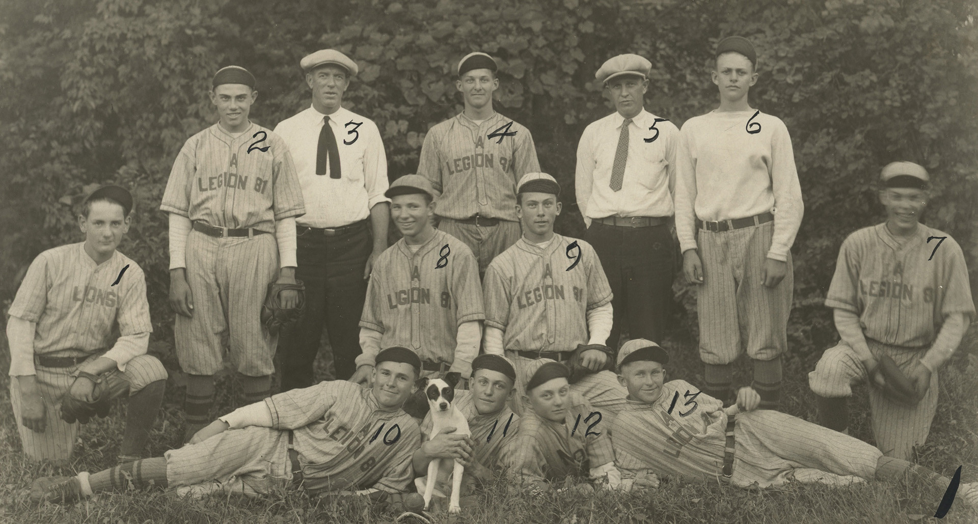 The El Dorado, Kan., team from Post 81, one of the four teams in the 1926 National Junior Baseball Tournament finals.
