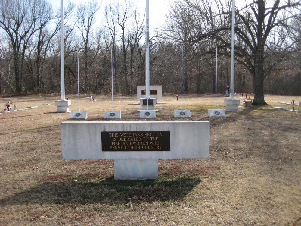 Cushing, Oklahoma - Euchee Valley Memorial Park "Veterans Circle" Memorial