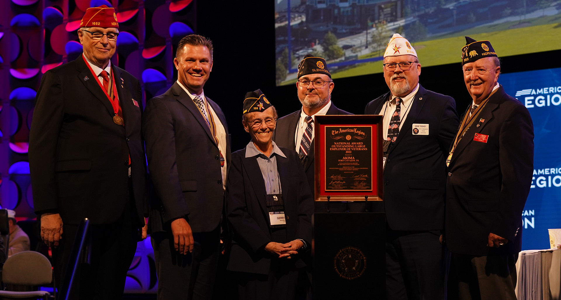 Presentation of the Large Employer of the Year Award at The American Legion 104th National Convention in 2023. Photo by Jeric Wilhelmsen/The American Legion
