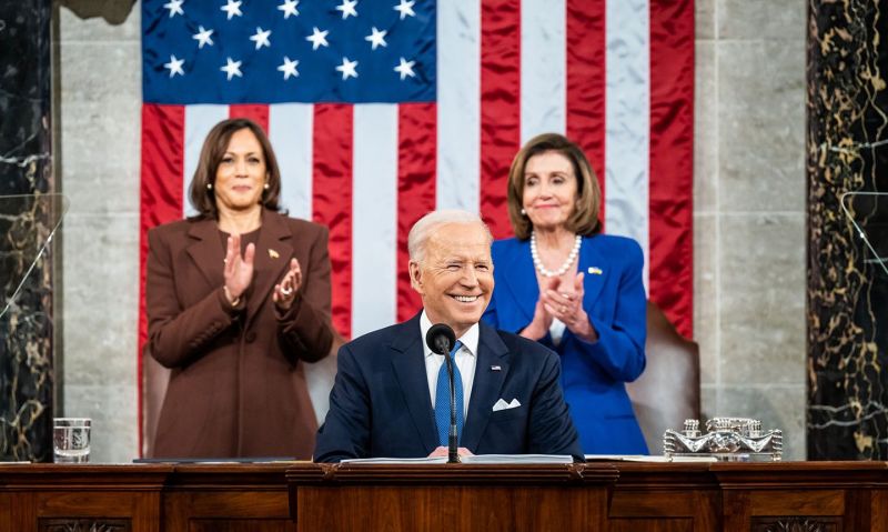 Biden highlights care for veterans, aid to Ukraine and punishing Putin
