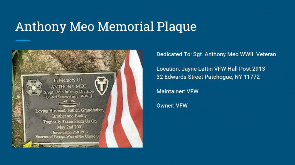 Anthony Meo Memorial