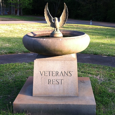 Evergreen Cemetery Veterans' Rest Fountain, Charlotte