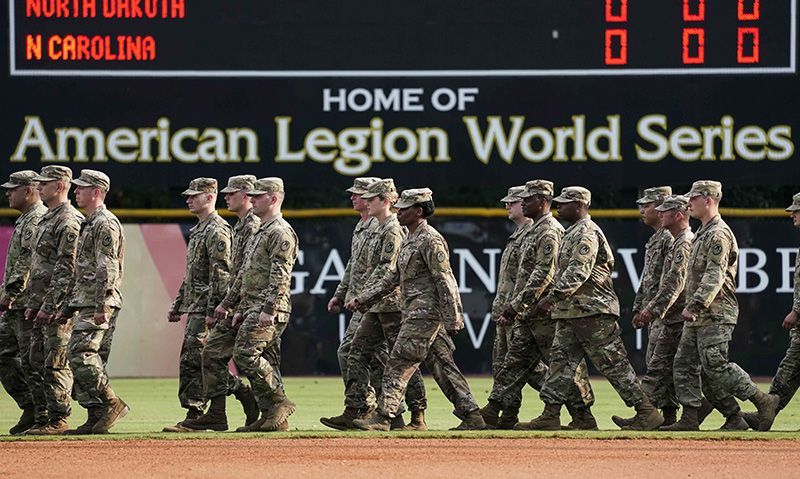 American Legion teams honored to play on USAA Military Appreciation Day