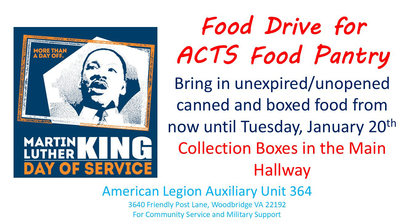 Legion Family to honor Dr. Martin Luther King Jr.