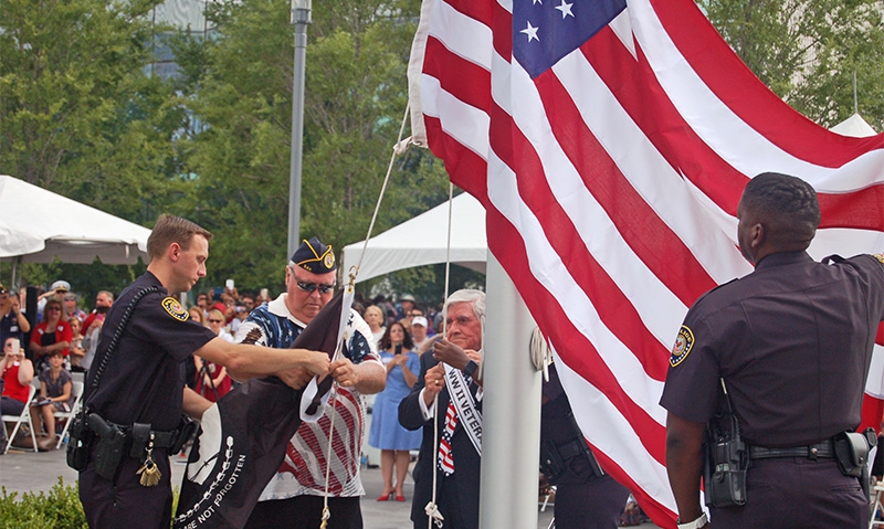 Flag raising symbolizes a new beginning for New Orleans VA