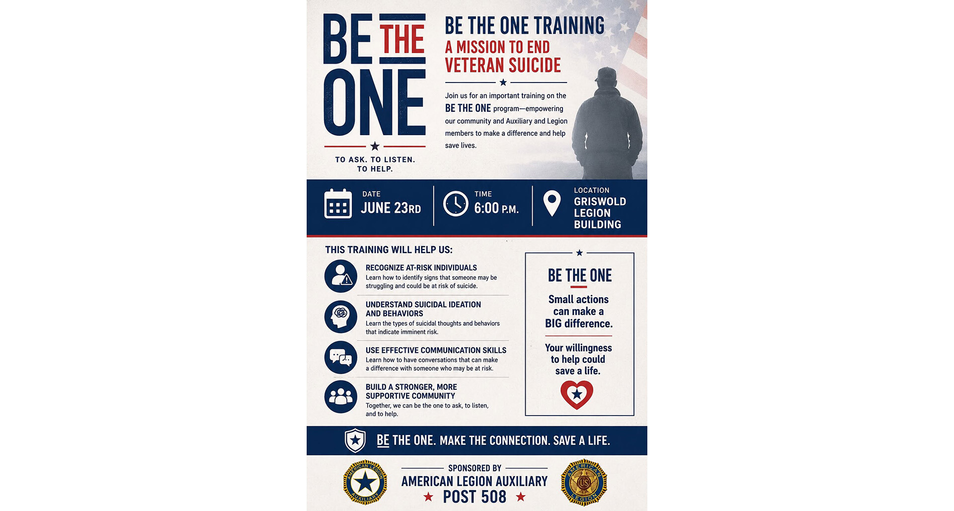 Education key to saving veteran lives