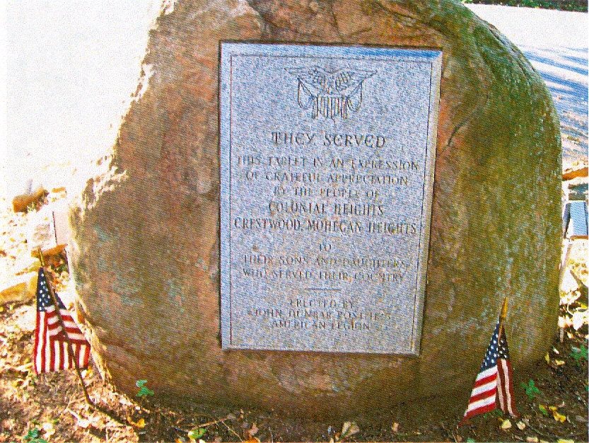Colonial Heights and Crestwood Mohegan Heights Veterans Memorial