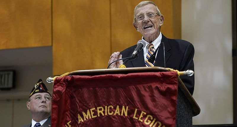 American Legion mourns passing of Lou Holtz