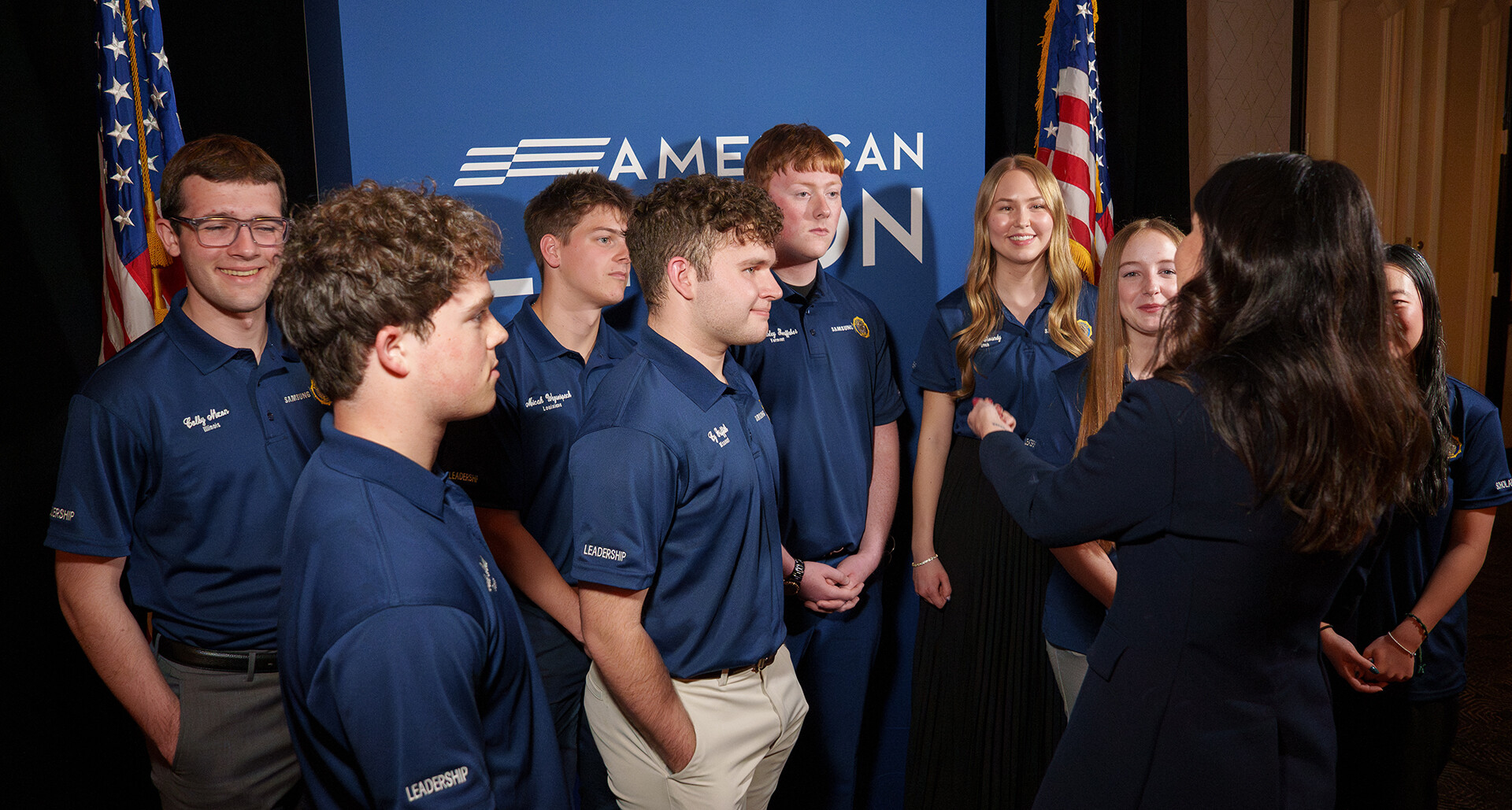 The 2025 Samsung American Legion Scholarship recipients in Washington, D.C., for The American Legion’s Washington Conference. Jennifer Blohm/The American Legion
